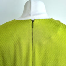 Load image into Gallery viewer, Alysi Chocolat Blouse Lime T-shirt Dolman Short Sleeves Tunic Chartreuse UK 10