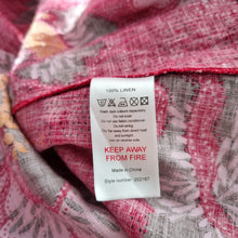 Load image into Gallery viewer, Monsoon 100% Linen Dress UK 14 Red Floral Midi Sundress Empire A Line Casual