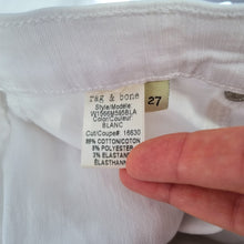 Load image into Gallery viewer, Rag & Bone Skinny Jeans White W27 High Rise Stretch Designer Denim Slim Ankle