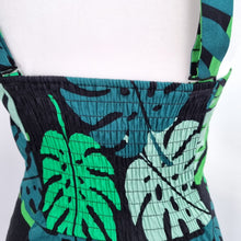 Load image into Gallery viewer, NEW Collectif Sarong Dress Palm Tree 14 Green Removable Straps Retro Wiggle