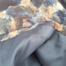 Load image into Gallery viewer, Jigsaw Skirt Pencil Navy Blue Abstract Print Work Office Lined Knee Length 14