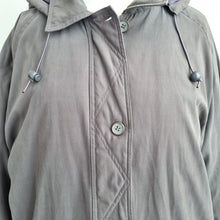 Load image into Gallery viewer, Holmewood Padded Puffer Coat UK 20 Grey Removable Hood Winter Jacket Parka Plus