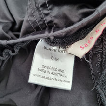 Load image into Gallery viewer, Sass & Bide Black Rats Leggings Ruched Full Length Trousers Y2K Small Medium