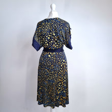 Load image into Gallery viewer, Issa London Dress 100% Silk Jersey UK 8 Dolphin Fish Print Blue A Line Cocktail