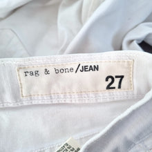 Load image into Gallery viewer, Rag & Bone Skinny Jeans White W27 High Rise Stretch Designer Denim Slim Ankle