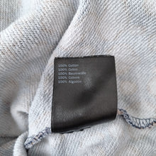 Load image into Gallery viewer, Second Female Sweatshirt Leopard Print Puff Sleeves Navy Pink Top Cotton Medium