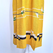 Load image into Gallery viewer, Vintage Tokyo Lyonette Dress Yellow Shirt Sundress Lined 40s Nautica Fits 8 10