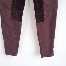 Load image into Gallery viewer, J Brand Jodhpurs Jeans Wine Burgundy Skinny Ankle Zip Trousers Equestrian 28