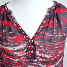 Load image into Gallery viewer, Isabel Marant x H&M Blouse 100% Silk Size 14Y+ UK 8 10 Abstract Studded Peasant