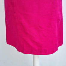 Load image into Gallery viewer, Hobbs Skirt Hot Pink Mini A Line 100% Wool Lined Flare Work Bright Neon Size 14