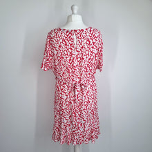 Load image into Gallery viewer, M&S Dress Leopard Print UK 20 Hot Pink Mini Belted Animal Viscose Short Sleeves
