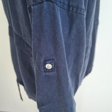 Load image into Gallery viewer, Jaeger Jacket Lightweight Navy Blue 100% Lyocell Summer Pockets Chambray 10