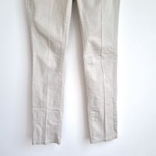 Load image into Gallery viewer, NYDJ Skinny Jeans Beige UK 12 Cream Mid Rise Stretch Slimming Trousers Repair