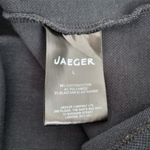 Load image into Gallery viewer, Jaeger Dress Mini Casual Long Sleeves Navy Drawstring Drop Waist Cotton Large