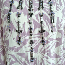 Load image into Gallery viewer, Boden Embellished Beaded Blouse UK 8 Lilac Purple Floral Viscose Top Work Lined