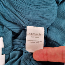 Load image into Gallery viewer, Nomads Trousers Wide Leg Dark Green 14 Palazzo Cheesecloth Casual Relaxed Fit