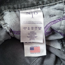 Load image into Gallery viewer, NYDJ Jeans Skinny Camouflage Print Grey Black Low Rise Slimming Shaping UK 4 US0