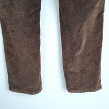 Load image into Gallery viewer, NYDJ Brown Corduroy Jeans Trousers Straight Leg Size UK 14 Stretch Cotton