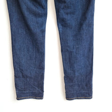 Load image into Gallery viewer, NYDJ Skinny Jeans Dark Blue Mid Rise Indigo Stretch Slimming UK 16 US 12 Petite