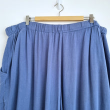 Load image into Gallery viewer, Yours Wide Leg Trousers 30 32 Plus Size Blue Pockets Palazzo Elastic High Waist