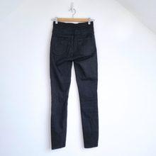 Load image into Gallery viewer, J Brand Skinny Jeans Annalie Size W25 Black Stretch Denim Drainpipe High Rise