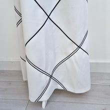 Load image into Gallery viewer, Vintage 70s Maxi Dress California Black White UK 6 8 Long Sleeve Check ALine