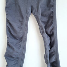 Load image into Gallery viewer, Sweaty Betty Leggings Grey Ruched Legs 7/8 Length Stretch Gym Cotton Blend Small
