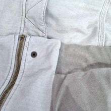 Load image into Gallery viewer, Anthropologie Marrakech Jacket Bomber Cream Beige Soft Moto Zip Buttons Large