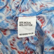 Load image into Gallery viewer, Jigsaw Skater Dress Floral Print Jersey Blue Mini Casual Knot Detail Summer XS