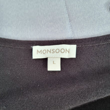 Load image into Gallery viewer, Monsoon Jumper Dress Sequins Black Large Long Sleeves A Line Knitted Party Knee