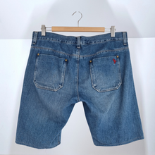 Load image into Gallery viewer, MiH Jeans Shorts Denim Bermuda London Boy Cutoff Low Rise Jones Blue Wash W 30