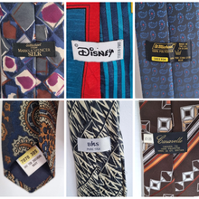 Load image into Gallery viewer, Vintage Retro Ties Bundle x6 Mixed Styles Novelty Paisley Silk Lot St Michael