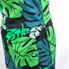 Load image into Gallery viewer, NEW Collectif Sarong Dress Palm Tree 14 Green Removable Straps Retro Wiggle