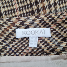 Load image into Gallery viewer, Vintage Kookai Mini Skirt UK 10 Y2K Heritage Check Wool Brown Traitors Claudia