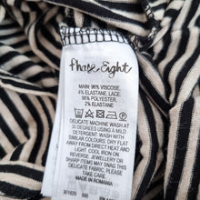 Load image into Gallery viewer, Phase Eight Lace Dress Shift Striped Lining Black Floral Long Sleeves Mini 16