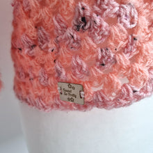 Load image into Gallery viewer, Handmade Crochet Cardigan Cropped Overized Chunky Knit Boxy Peach Pink 10 12 14