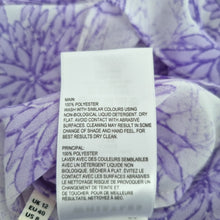 Load image into Gallery viewer, Whistles Blouse Cold Shoulder Lilac Purple Floral Print Chiffon Summer Frills 12