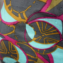 Load image into Gallery viewer, Antik Batik Blouse Top Shirred Smock Print Multicolour Turquoise Cotton Boho 12