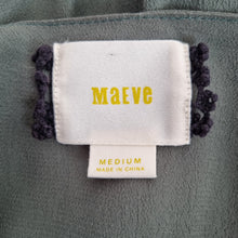 Load image into Gallery viewer, Maeve Dress Khaki Green Long Sleeves Grecian Military Draped Faux Wrap Medium