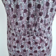 Load image into Gallery viewer, White Stuff Tunic Top Burgundy UK 16 Polka Dot Pockets Jersey 100% Cotton Scoop