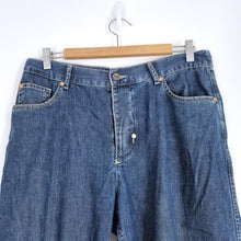 Load image into Gallery viewer, United Colors of Benetton Jeans Relaxed Fit Carpenter Elastic Waist Blue W34