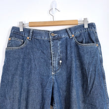 Load image into Gallery viewer, United Colors of Benetton Jeans Relaxed Fit Carpenter Elastic Waist Blue W34