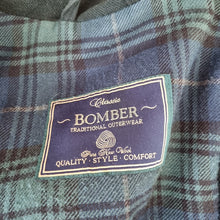 Load image into Gallery viewer, Vintage St Michael Bomber Jacket XL M&S Men Pure New Wool Dark Green Coat