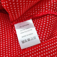 Load image into Gallery viewer, Hush Blouse Red Stars Print Chiffon Top Peasant Long Sleeves Floaty Ditsy 14