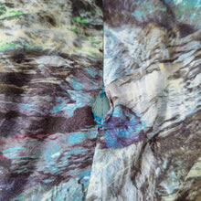 Load image into Gallery viewer, Bombshell by Katya Wildman Dress Liberty Fabric Blue Cocktail Pencil Print 8 10