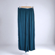 Load image into Gallery viewer, Nomads Trousers Wide Leg Dark Green 14 Palazzo Cheesecloth Casual Relaxed Fit
