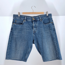 Load image into Gallery viewer, MiH Jeans Shorts Denim Bermuda London Boy Cutoff Low Rise Jones Blue Wash W 30