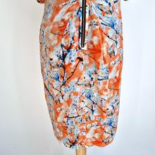 Load image into Gallery viewer, Mint Velvet Dress Silk Blend Cocktail Abstract Print Sheath Lined Stretch 14 16