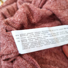 Load image into Gallery viewer, Zara Shirt Ribbed Knit Large Cardigan Button Collar Pink Marl Long Sleeve Polo
