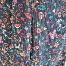 Load image into Gallery viewer, The Korner Quilted Tunic Top Pockets Mini Dress Ditsy Floral Smock Linen UK 10